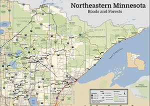 Northeast Minnesota Road Map